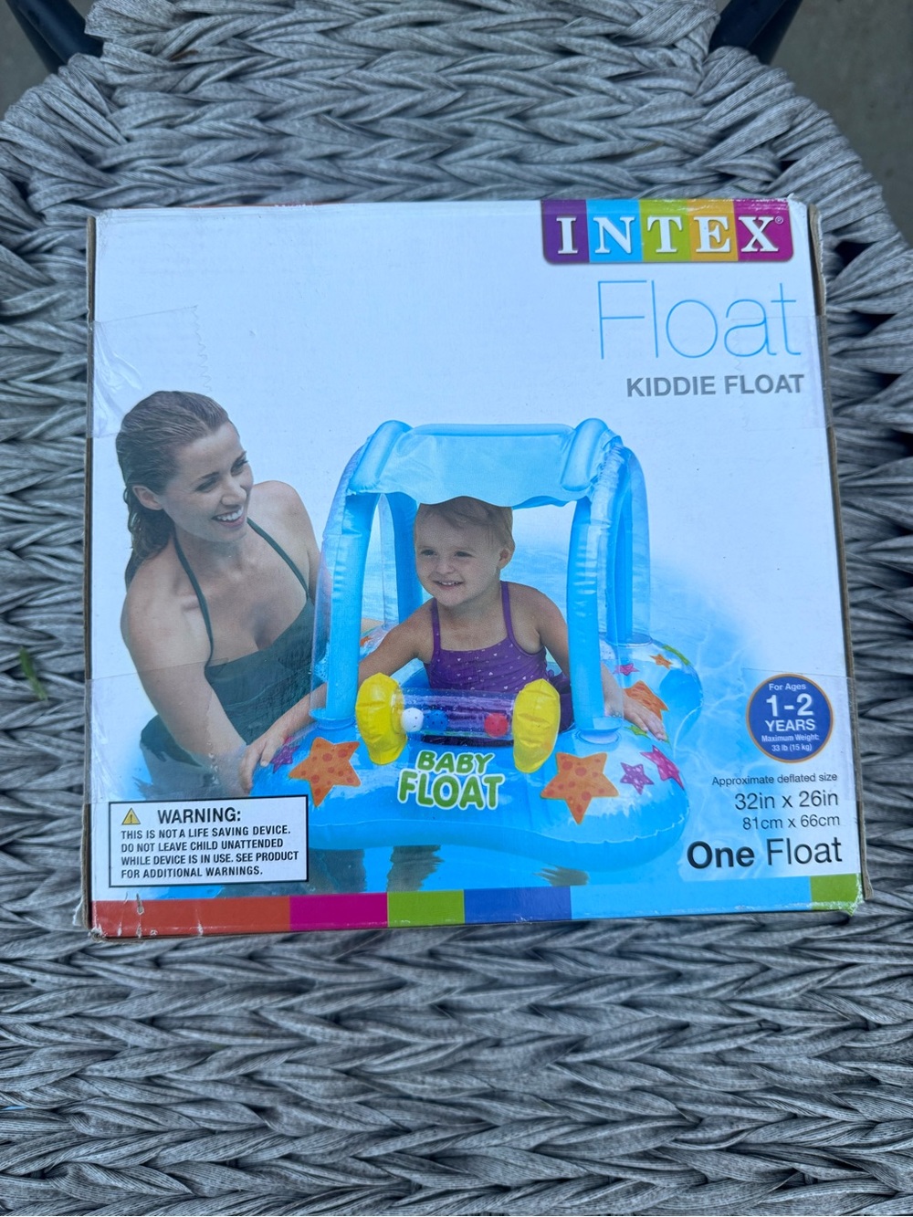 Intex Blue Baby Float Kiddie Float with Canopy